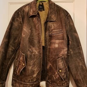 GAP Mens leather jacket.